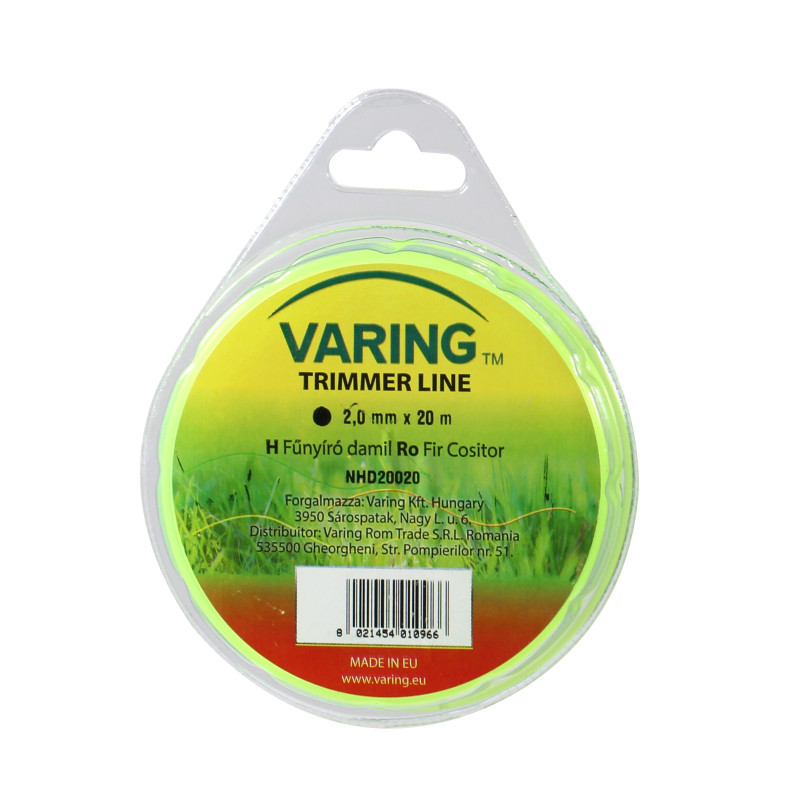 Fir motocoasa Varing NHD200, profil rotund, PVC, 2 mm x 20 m