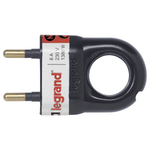 Fisa 2P inel extragere 050163, 6A, negru