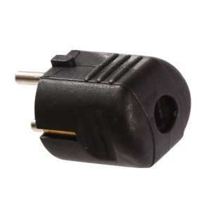 Fisa 44095L, contact de protectie, negru