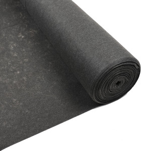 Folie mulcire, antiburuieni, Versay, poliester, negru, 1 x 12 m