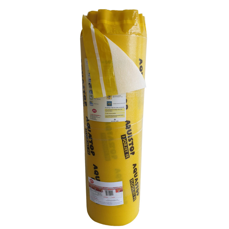 Folie parchet PEE Abriso-Jiffy, laminata cu film Aquastop, 3 mm, rola 25 x 1 m