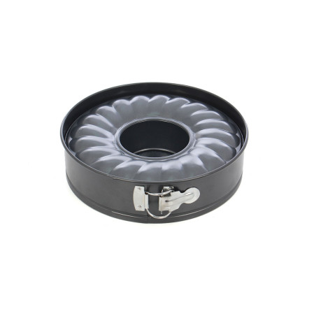 Forma de copt, FD 49000091, teflon, negru, diametru 25 cm, set 2 bucati