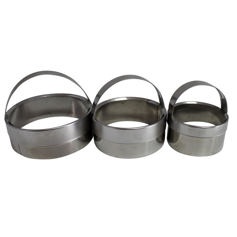 Forma pogacele Kasemi, din inox, 1100503, set 3 bucati
