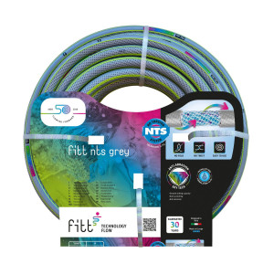 Furtun de gradina, pentru apa, NTS Grey, 25 mm, R 50 m