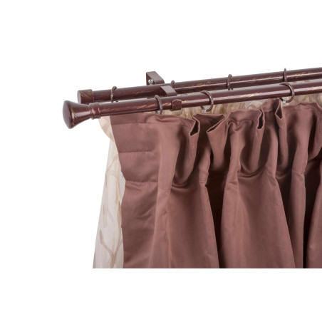 Galerie dubla Teja 32403, extensibila, metal, 19/16 mm, 160 - 300 cm, maro auriu