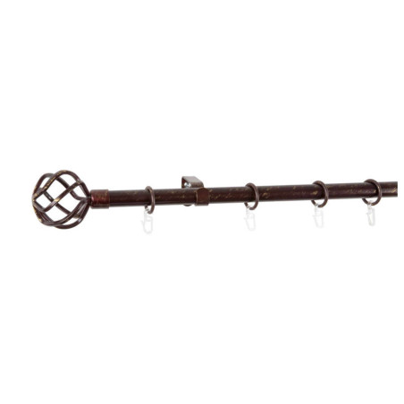 Galerie Swana 32394, extensibila, metal, 19/16 mm, 110 - 200 cm, maro auriu, accesorii incluse