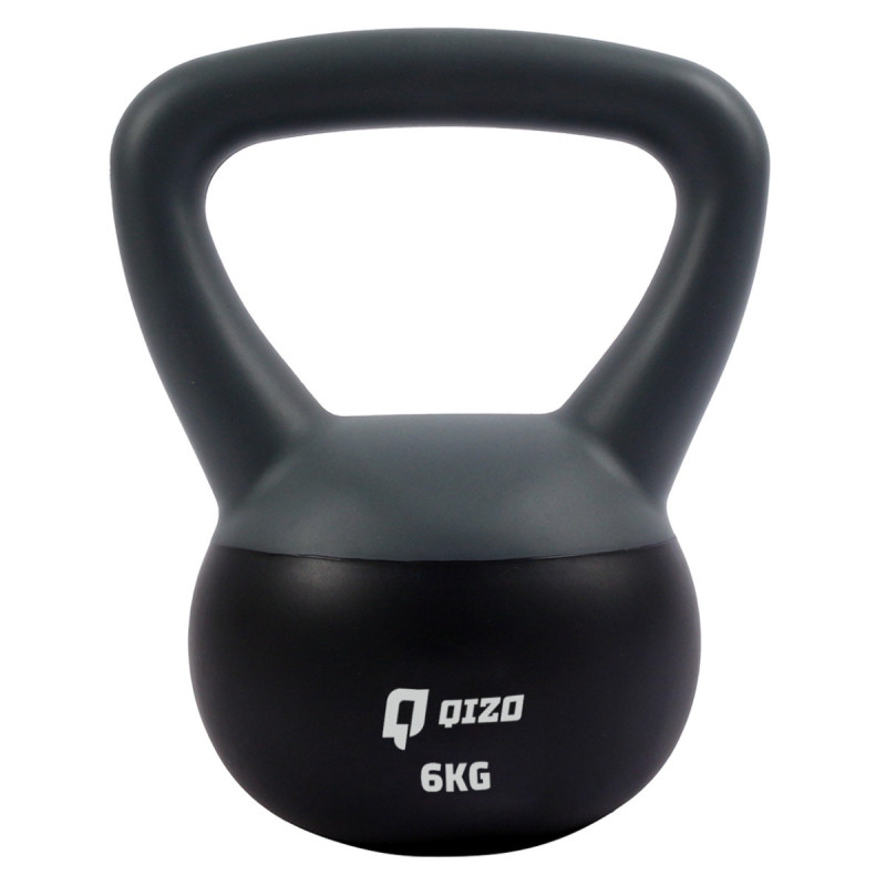 Gantera Qizo HKDB131, PVC, negru + gri, 6 kg