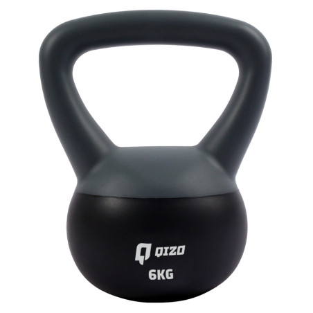 Gantera Qizo HKDB131, PVC, negru + gri, 6 kg