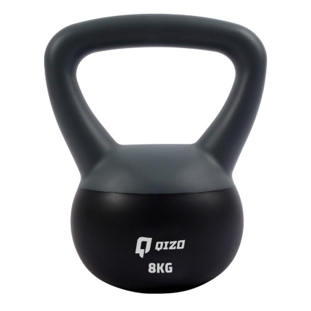 Gantera Qizo HKDB131, PVC, negru + gri, 8 kg