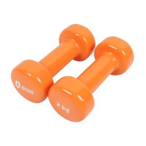 Gantere Qizo, fonta cu invelis vinyl, set 2 buc x 2 kg