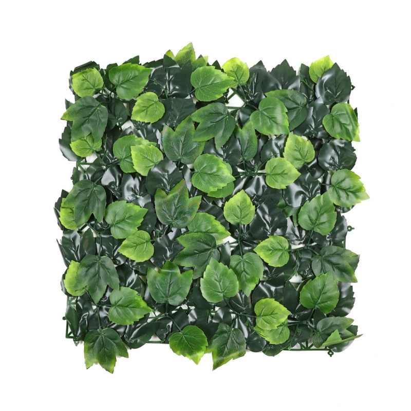 Gard viu artificial / panou camuflaj frunze imitatie gard viu, Tilia, verde, 50 x 50 cm