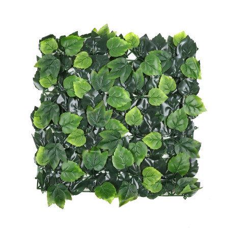Gard viu artificial / panou camuflaj frunze imitatie gard viu, Tilia, verde, 50 x 50 cm