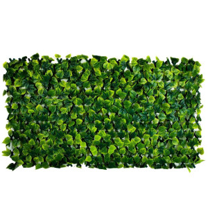 Gard viu artificial / panou cu frunze imitatie gard viu, Tilia, verde, extensibil, 200 x 100 cm