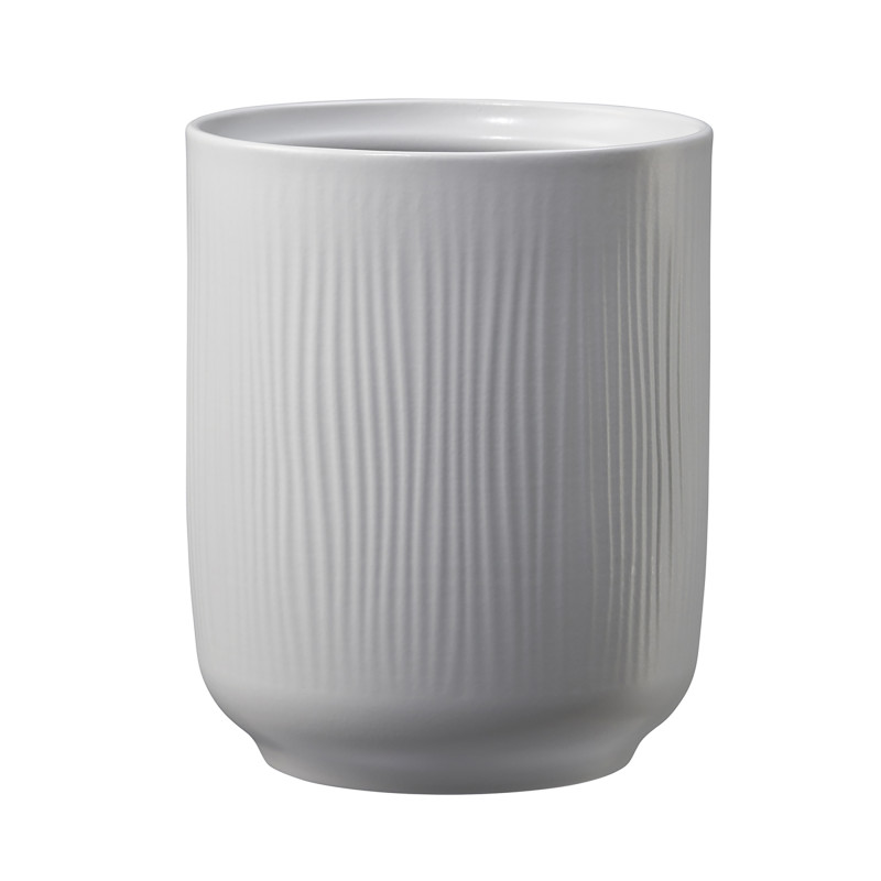 Ghiveci ceramic, interior, rotund, gri, 13 x 15 cm, Falun