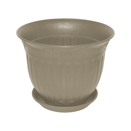 Ghiveci din plastic Calla, cu farfurie, nisip, D 45 cm