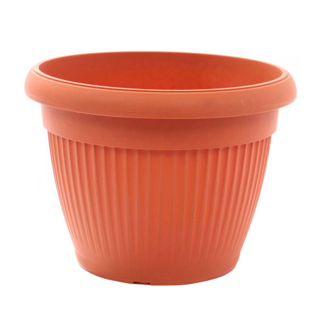 Ghiveci din plastic Hobby, maro D 20 cm