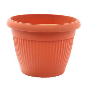 Ghiveci din plastic Hobby, maro D 25 cm