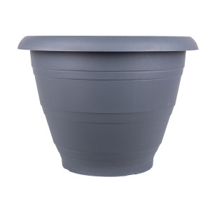 Ghiveci din plastic Lyra, antracit, D 35 cm