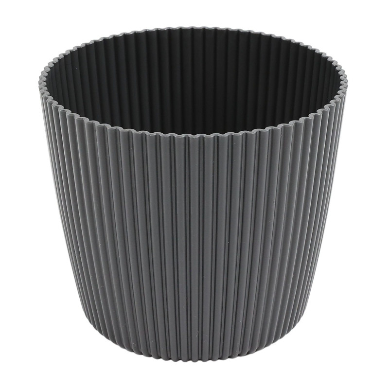 Ghiveci din plastic Milly, gri carbon, D 20 cm