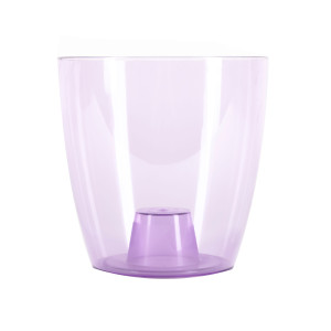 Ghiveci din plastic Miltonia crystal, pentru orhidee, lavanda, D 16.3 cm