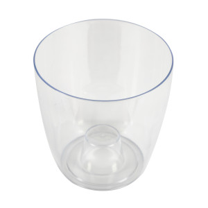 Ghiveci din plastic Miltonia crystal, pentru orhidee, transparent, D 16.3 cm
