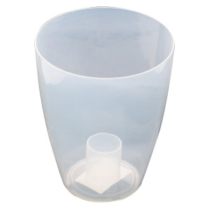 Ghiveci din plastic Miltonia, pentru orhidee, transparent, D 16.3 cm