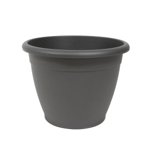 Ghiveci din plastic Naxos, antracit D 40 cm