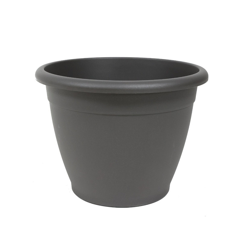 Ghiveci din plastic Naxos, antracit D 40 cm