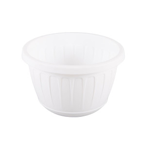 Ghiveci din plastic Stella, suspendat, alb, D 22.5 cm