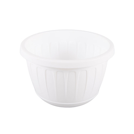Ghiveci din plastic Stella, suspendat, alb, D 22.5 cm