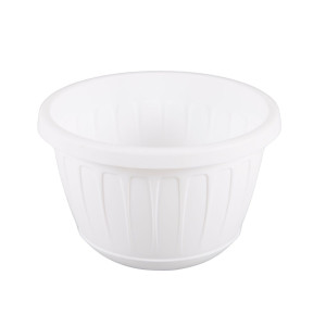 Ghiveci din plastic Stella, suspendat, alb, D 26 cm