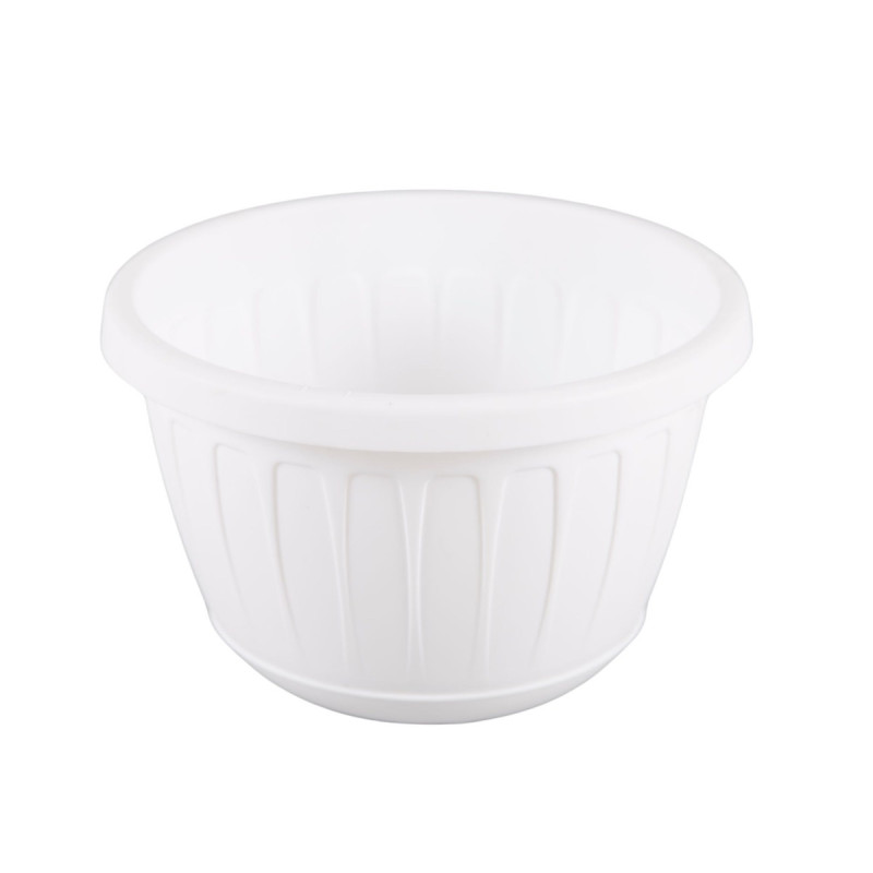 Ghiveci din plastic Stella, suspendat, alb, D 26 cm