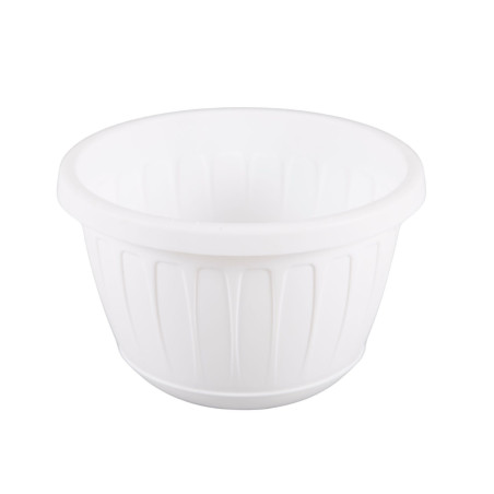 Ghiveci din plastic Stella, suspendat, alb, D 26 cm