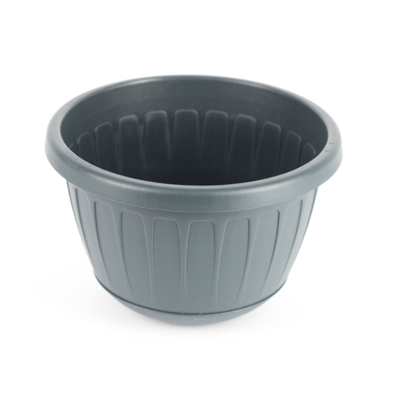 Ghiveci din plastic Stella, suspendat, antracit, D 26 cm