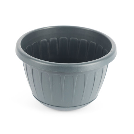 Ghiveci din plastic Stella, suspendat, antracit, D 26 cm