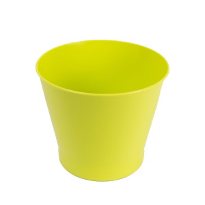Ghiveci din plastic Zinnia, lime D 14.5 cm