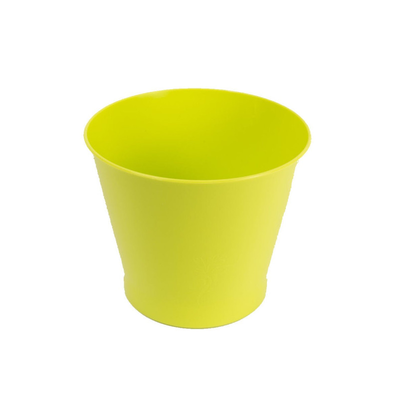 Ghiveci din plastic Zinnia, lime D 9.5 cm