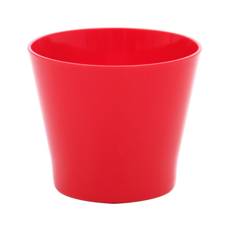 Ghiveci din plastic Zinnia, rosu D 16 cm