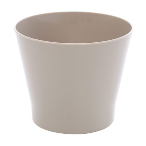 Ghiveci din plastic Zinnia, taupe D 11.5 cm