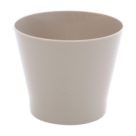 Ghiveci din plastic Zinnia, taupe D 11.5 cm