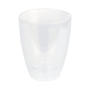 Ghiveci + masca din plastic Miltonia, pentru orhidee, transparent, D 16.3 cm