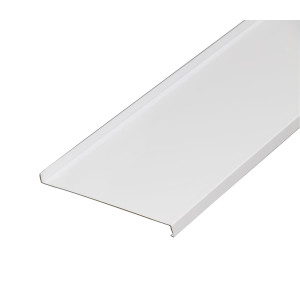 Glaf aluminiu exterior pentru ferestre, alb RAL 9016, 15 x 300 x 0.13 cm