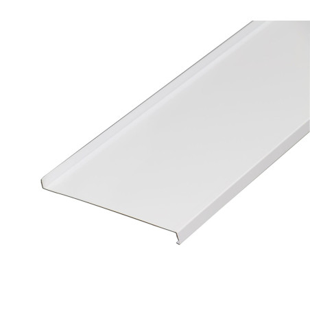 Glaf aluminiu exterior pentru ferestre, alb RAL 9016, 22.5 x 300 x 0.13 cm
