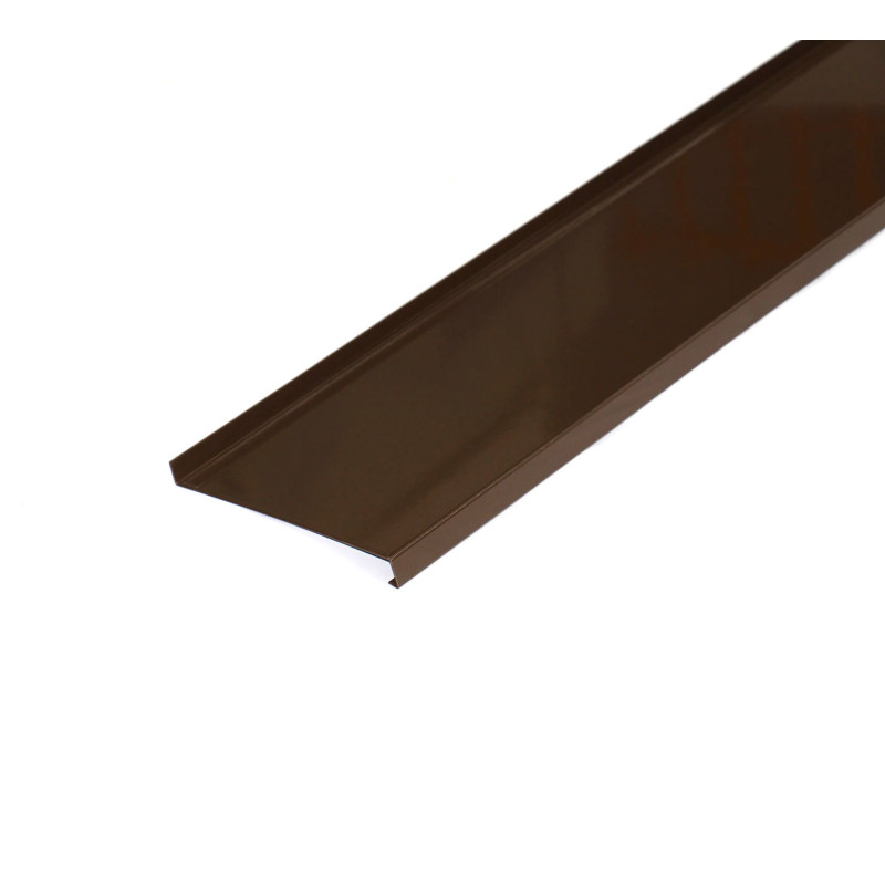 Glaf aluminiu exterior pentru ferestre, maro RAL 8014, 15 x 300 x 0.13 cm