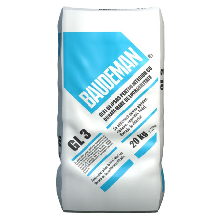 Glet Baudeman GL 3, pe baza de ipsos, interior, 20 kg