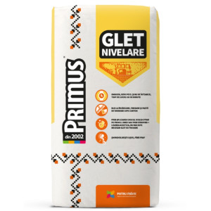 Glet de nivelare Primus GLI 49, pe baza de ipsos, interior, 5 kg