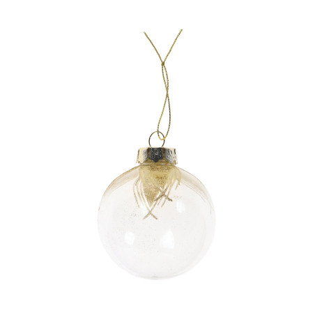 Glob decorativ de Craciun, transparent, D 8 cm, D372311
