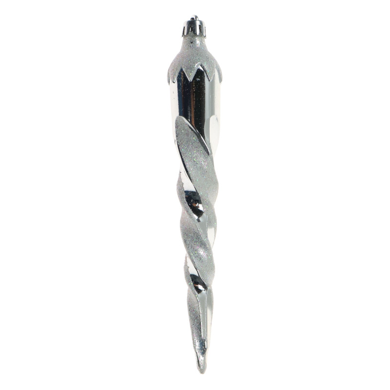 Globuri de Craciun, argintiu, N3/L604406AS, plastic, set 6 buc