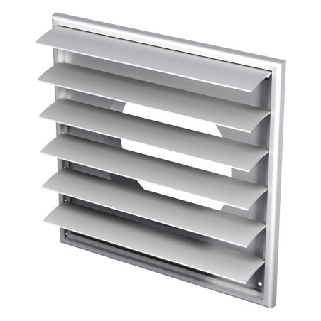 Grila gravitationala reglabila Vents MV250/150, cu jaluzele, plastic, D 150 mm
