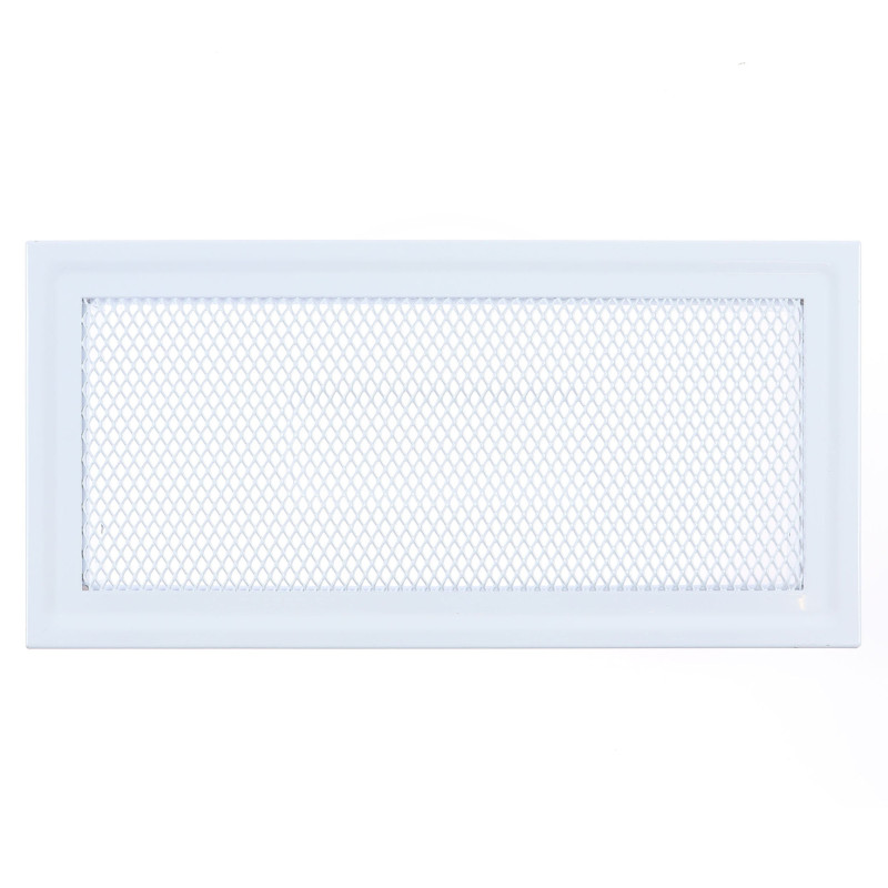 Grila semineu MK10B, metalica, alba, 260 x110 mm